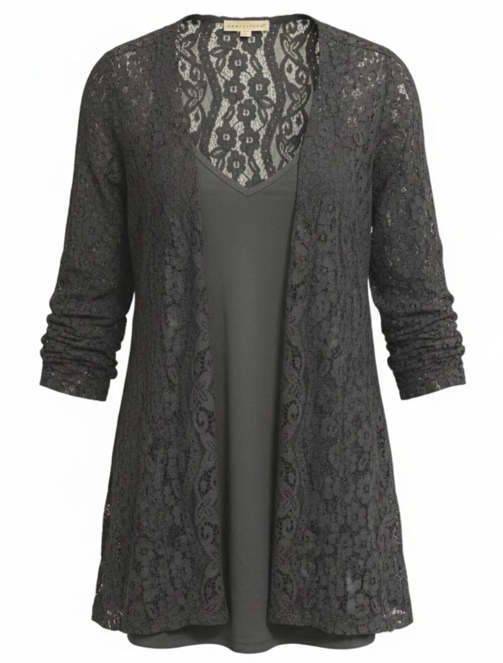 Lovestitch Black Love Letter Lace Mini Dress size Small NWT